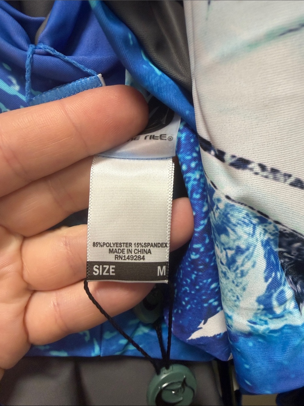 Blue Marlin Graphic Reversible One-Piece Swimsuit NWT - Picture 8 of 8